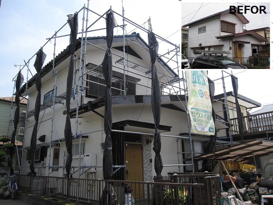 外壁塗装　神奈川県大和市　K様邸