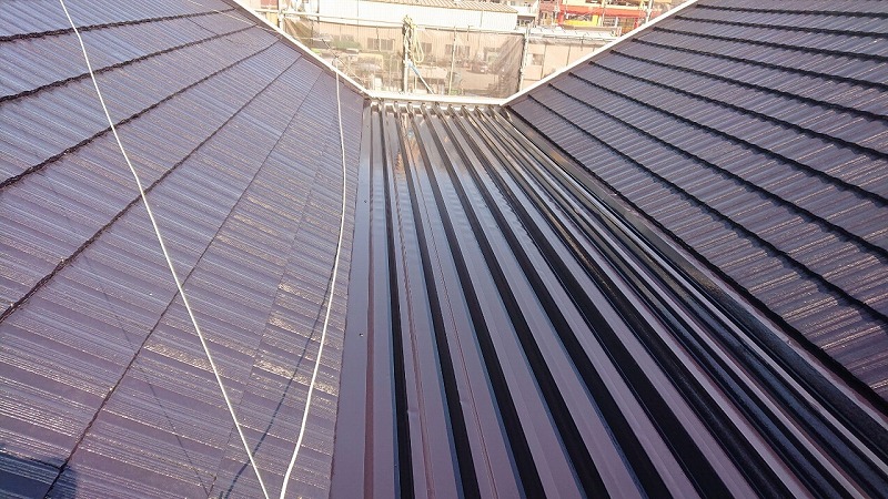 大規模修繕工事　アパート　屋根塗装　Kアパート　神奈川県大和市