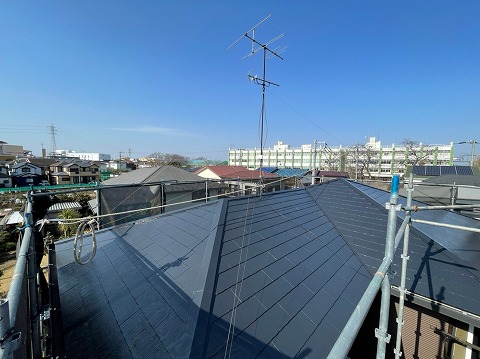 屋根塗装　破風塗装　T様　神奈川県大和市