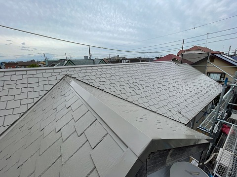 屋根塗装　棟板金交換　K様邸　神奈川県相模原市南区